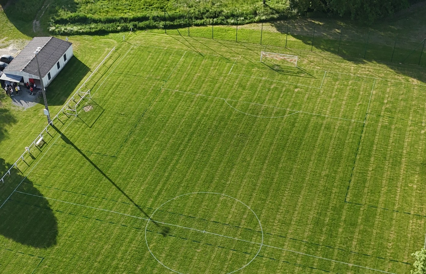 Vue aérienne du Stade Municipal Michel-Brun à Levroux